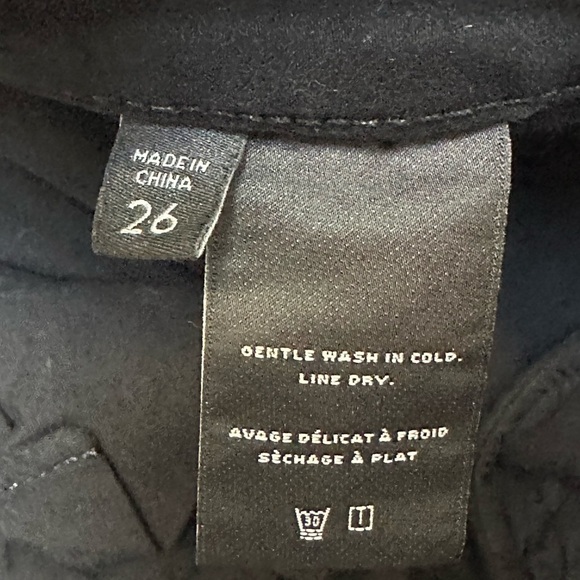 J Brand Jogger Pants Elastic Cuffs Zipper Fly & Button Close Ankle Zipper Black - Picture 6 of 11